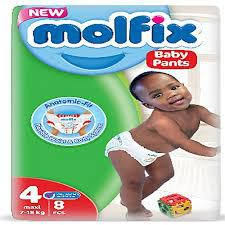 Molfix Pant Maxi Size 4 9-15Kg 8 Pieces